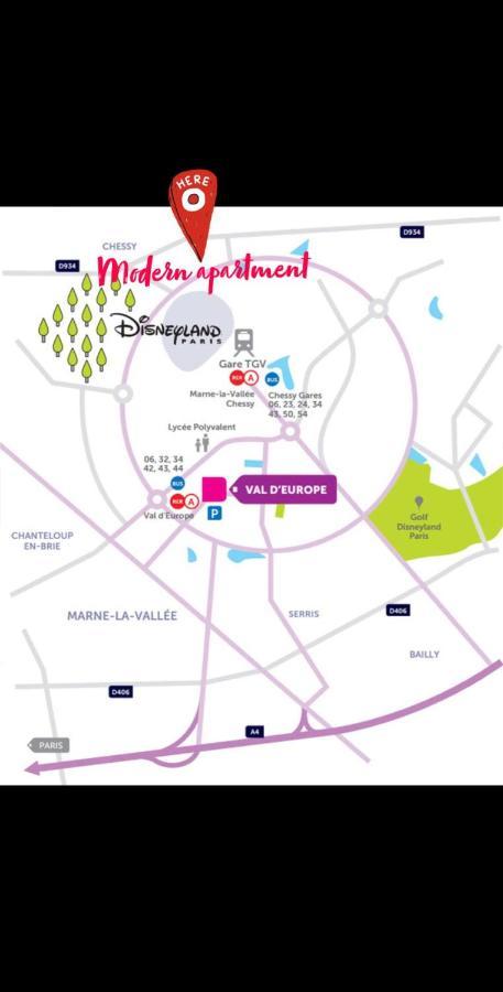 שסי Stylish Apartment Disneyland Paris מראה חיצוני תמונה